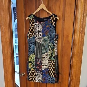 Desigual Colorful Patchwork Mini Dress
